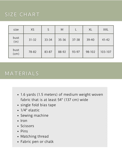 Puffed Sleeve Peplum Top Sewing Pattern PDF Front Tie Blouse XS-XXL