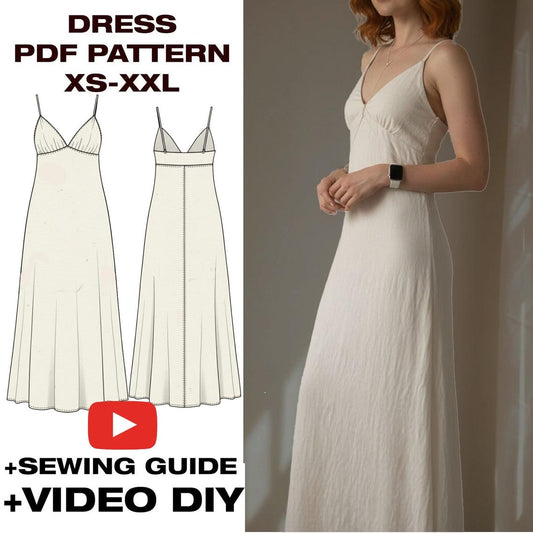 Naples Summer Dress Sewing Pattern | Wrap, Slip & Cottagecore Styles